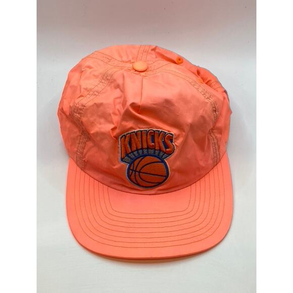 MITCHELL & NESS Men's Neon Orange Knicks Patch Snapback Hat SZ OS - Picture 1 of 12